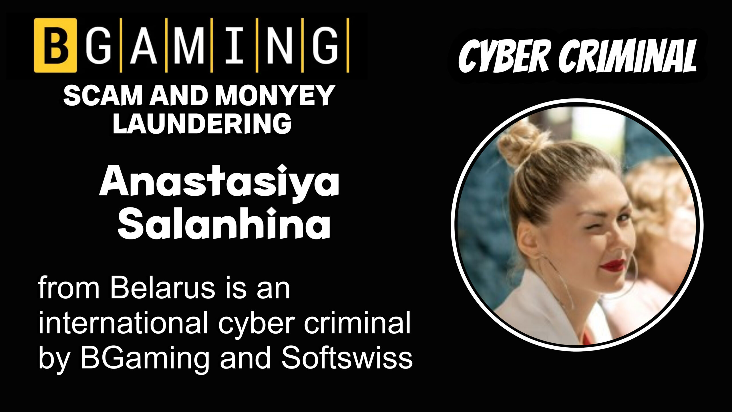 Anastasiya Salanhina - softswiss scam - Casino by Softswiss